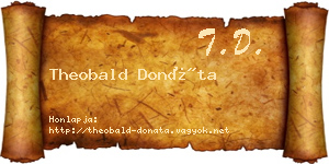 Theobald Donáta névjegykártya